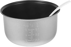HOLIDYOYO Anti-stick Inner Pot for Rice Cooker Multipurpose Replacement Liner Capacity for Baking and Cooking