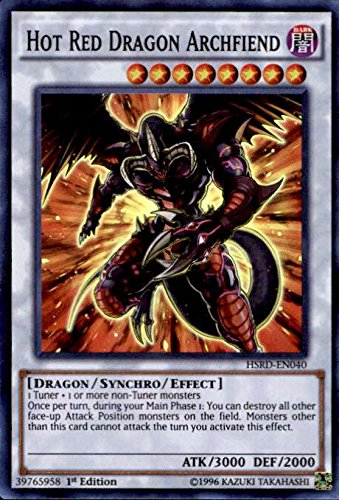 Yu-Gi-Oh! - Hot Red Dragon Archfiend (HSRD-EN040) - High-Speed Riders - 1st Edition - Super Rare