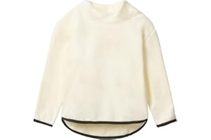 Mud Kingdom Little Boys Girls Polar Fleece Pullover Sweatshirts Lightweight Mock Neck Long Sleeve Warm Casual Winter