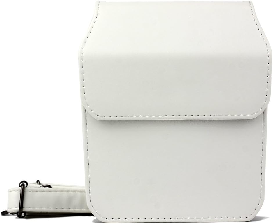 Fcheki PU Leather Carrying Case for Instax SHARE SP-3 Printer,White