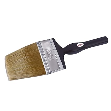 KAPIL Wall Paint Brush SUPERIOR NYLON FILAMENT suitable for oil, water based paints and CLEANING PURPOSE. (White) - 100mm