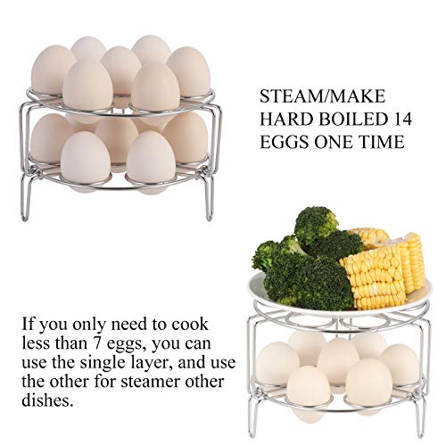 Aozita Stackable Egg Steamer Rack Trivet for Instant Pot Accessories