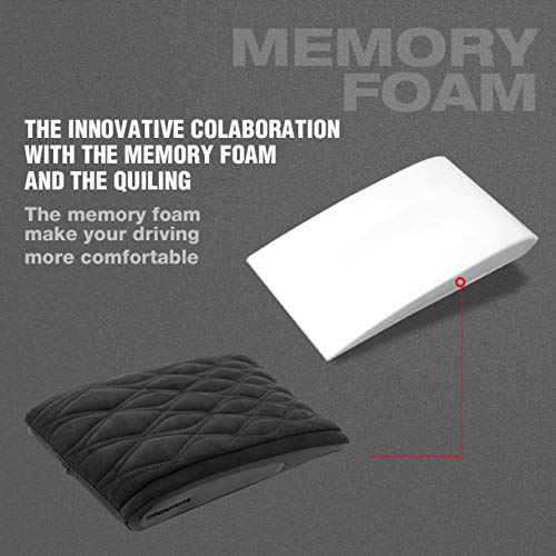 KMMOTORS Quilting Memory Form Officially Licensed Custom Auto Armrest Cushion Center Consoles Rest for Car Motor Auto Vehicle (Suede)