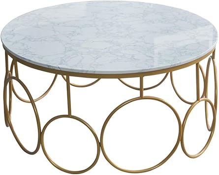 Amazon Com Y Leah Creative Round Coffee Table Wrought Iron Metal