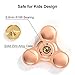 Opard Tri Fidget Spinner 5-8 Mins R188 Bearing Hand Spinning Toy for Child and Adult (Gold)