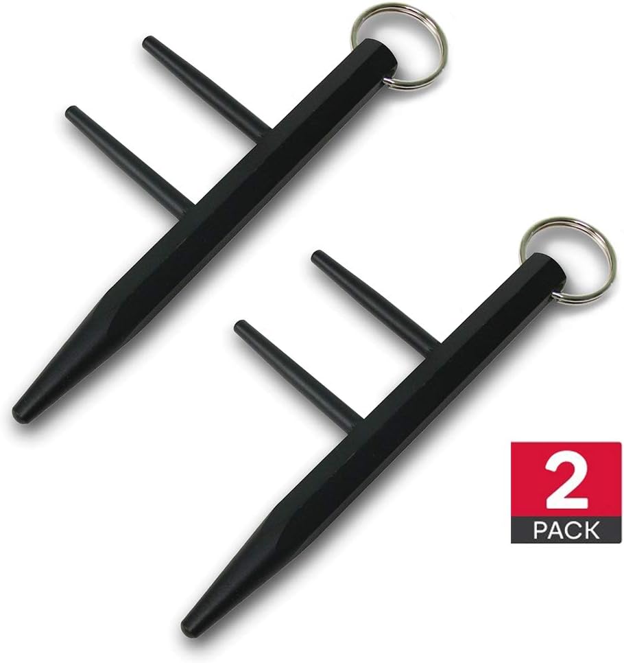 Kaiyuan Dynasty Self Defense Kubaton Keychain Weapons Tactiacl Tool Aluminum Safe Chain 2PC