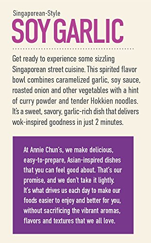 Annie Chun's Soy Garlic Noodle Bowl, Non-GMO, Vegan, 7.9 Ounce, Pack of 6