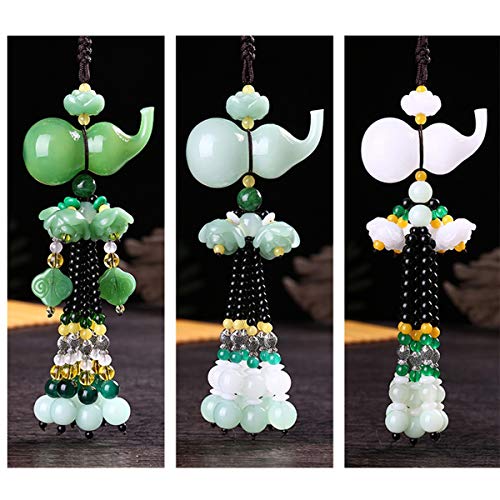 Tongboshi Car Pendants, Home Decoration Pendants, high-end car interiors, car Perfume Decorations, Men and Women Creative Gourd Pendants, Safe and Hoist (Color : Pink)