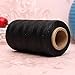 KINGSO 284 Yards Leather Sewing Waxed Thread DIY Craft Black