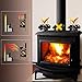 PYBBO Wood Stove Fan - Heat Powered Double Motors, Small Size 8 Blades Non-Electric Fireplace Silent Eco Fan for Gas/Pellet/Wood/Log Burner Stoves