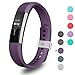 Greeninsync Compatible with Fit Bit Alta Band with Metal Clasp,Replacement for Fit Bit Alta Bands Small Alta Bracelet Strap for Fit Bit Alta/Fit Bit Alta HR/Fit Bit Ace(Plum)