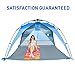 EasyGo Shelter XL - Instant Beach Umbrella Tent Pop Up Canopy Sun Sport Shelter with PVC Floor - 8 Foot X 8 Foot XL Size.