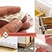 PREMIUM QUALITY- The ONLY Pack of 182 bundle Felt Furniture Feet pads-FREE 50 Non Slip Noise Dampening Bumper Pads Rubber-Self Stick Adhesive for Hardwood laminate Wood floor and other by Fine Clutter