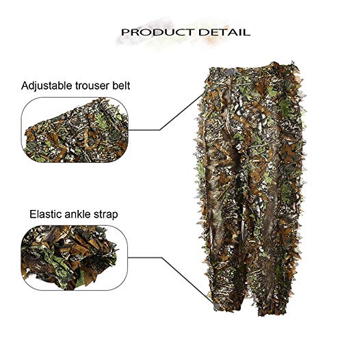 image for DoCred Ghillie Suit 3D Leaf Realtree Camo Camouflage Lightweight Cloth