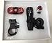LED Lights For Bikes - Free Helmet Light - Quick Release Mounts - Best Flashing Front and Back Tail Bike Light Set - Safest Super Bright Headlight Torch and Rear Cycling Kit for All Bicycles