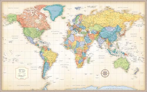 National Geographic World Wall Map - Executive - Laminated