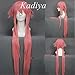 KADIYA Long Straight Pink Cosplay Party Wig Girl Women Synthetic Hair