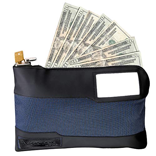 Master Lock Money Bag for Cash, Money Bag with Key Lock, 111/2 in. Long Locking Bag, 7120D