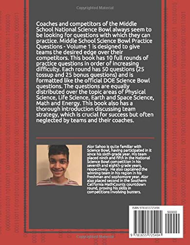 Middle School Science Bowl Sahoo Alor 9781655725494 Books