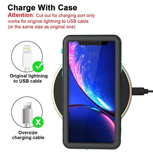 MIZUSUPI Compatible with Waterproof Shockproof Case iPhone XR