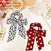 Jaciya 6 Pieces Satin Hair Scrunchies for Hair Bowknot Silk Satin Scarf Hair Ties Pattern Leopard Animal Print Hair Scrunchy Hair Bow Accessories for Women