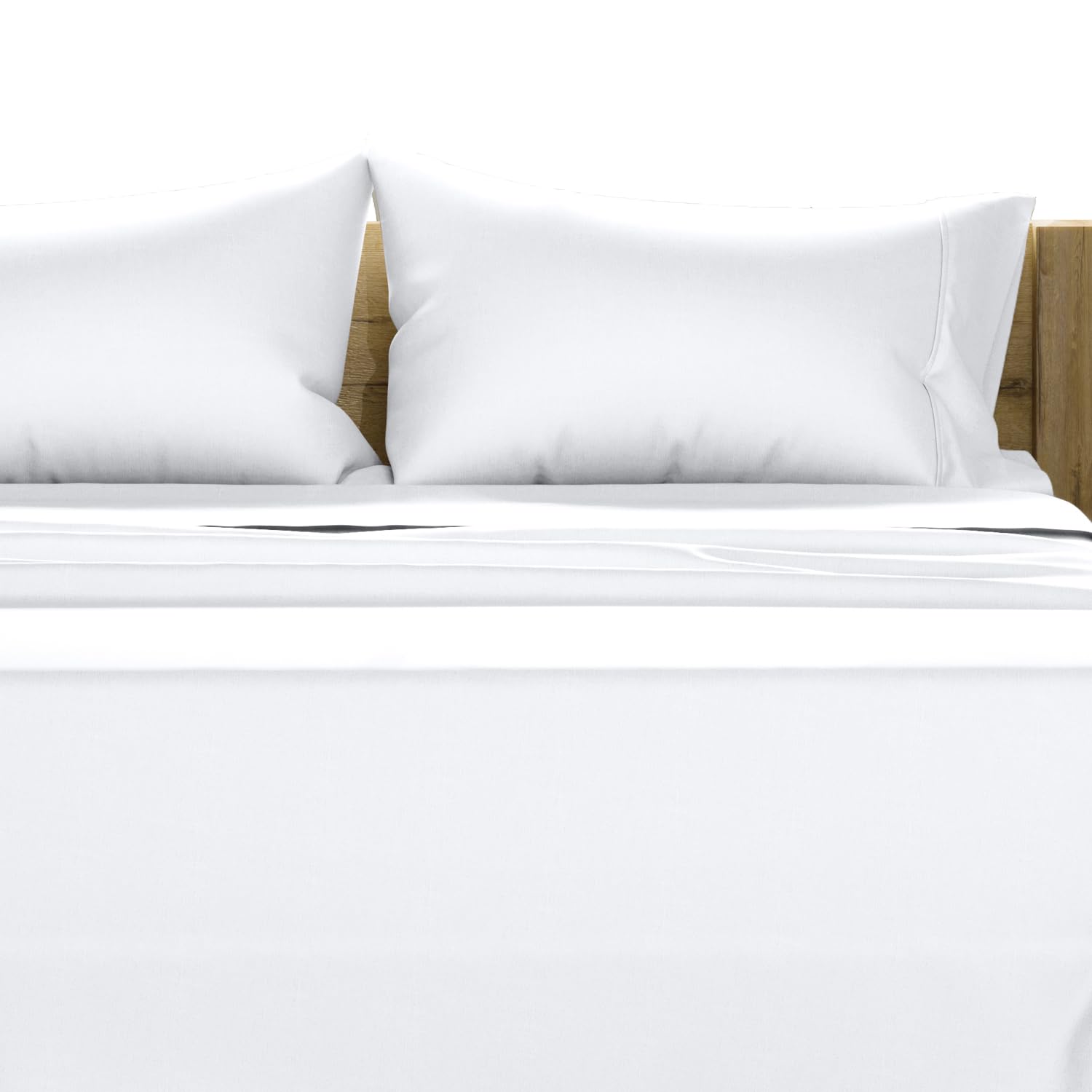 Photo 1 of TEXAS LINEN CO. 100% Egyptian Cotton King White Sheet Set - 1000 Thread Count 4 PC Cotton Sheets for King Size Bed, Soft, Cooling Extra Long Staple Luxury Hotel Sheets - Fits Upto 18” Deep Pocket