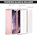 VANSIN iPhone X Case, iPhone 10 Case, 360 Full Body Protection Hard Slim Case Coated Non Slip Matte Surface with Tempered Glass Screen Protector for Apple iPhone X (2017) - Rose Gold
