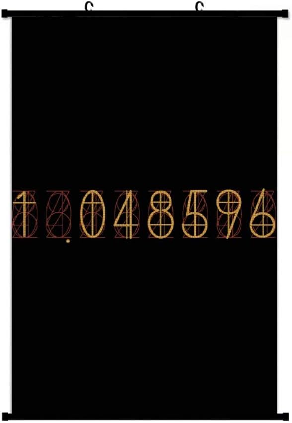 Amazon Com Yjios4s Steins Gate 1 Divergence Ratio Wall Scroll Poster Home Decor Artwork Hanging Painting Art Print Painting For Living Room Office Fans Gift 40x60cm Everything Else