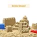 Motion Sand, 2.2lbs Deluxe Bucket Play Sand,Castle Set Mold Kit, Play Sand with 10 Color Sand Molds for Kids