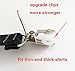 Men Y-Style Shirt Stays Stirrup Adjustable Elastic Garters Strap Non-slip Clamps (Black)