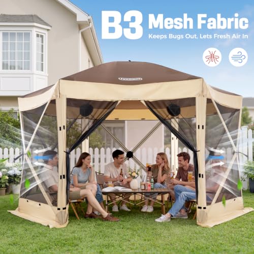 Tecoom 12x12ft Pop Up Gazebo Tent Review: 6-Sided Canopy Shelter with Mesh Walls image 34
