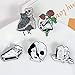 GuassLee Enamel Lapel Pin Set- Fancy Cute Brooches Pins for Backpacks Clothes Bags Jackets Hat Jewelry DIY Accessories Decoration, 5pcs Vampire Skull Witch Brooch