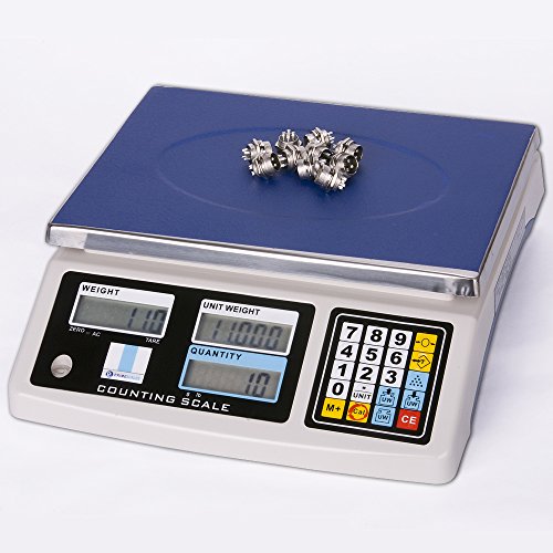 Prime Scales 66lbs / 0.002lb Basic Counting Scale with 10 Pre-sets Memory|Check Weighing