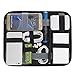 JOTO Electronics Organizer Case Bag, Travel Gear Management Organizer for Electronics Accessories Tools Cables Cosmetics Personal Care Kit with Sleeve Bag for Tablets iPad Laptops 10.1-Inch (Black)