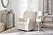 Delta Children Middleton Upholstered Glider Swivel Rocker Chair, Cream