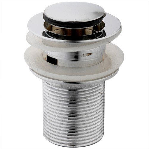 Chrome Pop Up Slotted Bathroom Sink Waste Bathroom Click Clack Plug TW04