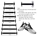 Uniqhia No Tie Shoelaces for Kids and Adults - Multicolor Fashion Sports Fan Shoelaces - Fits Most Types Shoes - Sneaker Boots, Board Shoes Sport Shoes and Leisure Footwear (Black)