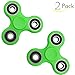 Lalago Fidget Spinner Toy Stress Reducer - 2 Pack Finger Gyro Prestige Worldwide Exclusive Seller - Perfect For ADD, ADHD, Anxiety, and Autism Children Adult (Green)