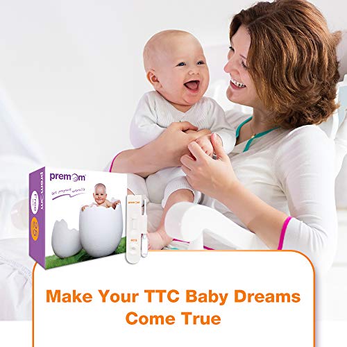 Premom Pregnancy Test Cassette, 25 Pack of Individually-Sealed hCG Urine Tests with Pipettes, Professional-Class Reliability, Powered by Premom Ovulation Predictor App_#PMC-125 (25 Tests)