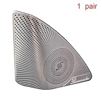 EUGNN Car Door Stereo Speaker Cover Trim,for Mercedes Benz C Class W205 2015 2016 2017 Car Accessories Stainless Steel Tweeters Speaker Cover Trim Sticker