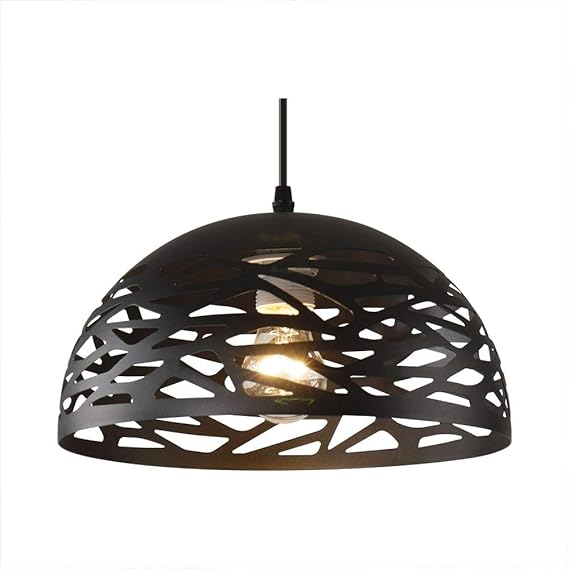 XINYU Nordic Modern Hollow Hierro Forjado luz Colgante, línea de Peces