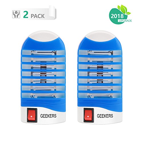 S SAVHOME 2018 UpGrade Bug Zapper Electronic Insect Killer Mosquito Trap Eliminates Most Flying Pests With Indoor UV Light Gnat Trap Cover 180 Sq Ft (2 PACK)