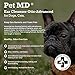 Pet MD Otic Advanced Cat & Dog Ear Cleaner - Effective Against Otitis Externa, Ear Infections Caused by Mites, Yeast, Itching & Odor - Apple Kiwi Scent - 8oz