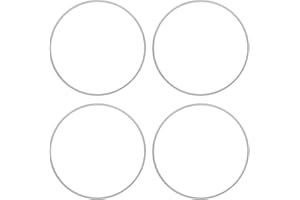 Gonetre 4pcs 18 Inch Car Wheel Rim Protector Guard, Aluminum Alloy Silver Anti Scratch Back Adhesive Sleek Appearance Wheel R
