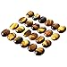 SUNYIK Tiger's Eye Oval Cabochons CAB Flatback for Jewelry Making,18x25mm,Set of 10