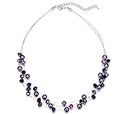 Layered Choker Freshwater Pearl Necklace - Fashion Jewelry Necklace Gifts For Women