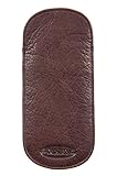 Leather Glasses Case, RAISIN, Size 1 SIZE
