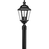 Hinkley Edgewater Three Light 21.25-Inch Post Mount Outdoor Lantern, Aluminum, Clear Seedy Glass, Driveway Walkway or Entry, 