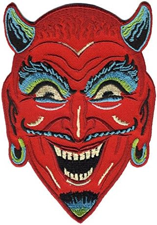 Fun House Devil Patch Embroidered Iron On Applique