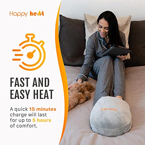 Happy Heat Cordless Foot Warmer for Swollen and Sore Feet, Soothing